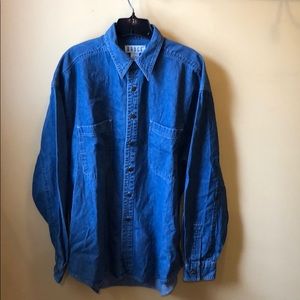 Men’s Badge denim shirt size large
